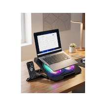 Rgb Fanlı Laptop Soğutma Standı Usb Girişli Notebook Yükseltici Belirtilmemiş