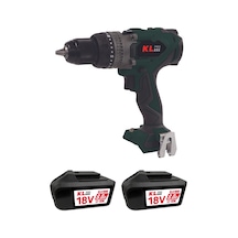 Klpro Kldm18bhx-80 18V/8.0Ah. 150nm Kömürsüz Çift Akülü Şarjlı Darbeli Matkap