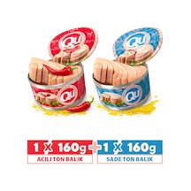 Qu Acılı Ton Balığı 160 G + Qu Sade Ton Balığı 160 G