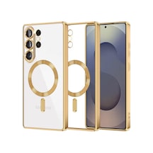 Samsung Galaxy S26 Ultra Uyumlu Kross Magneticsafe Kapak - Gold