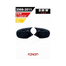 Bmw 3 Serisi E90 2008-2011 Batman & Yarasa Ayna Kapağı Parlak Piano Black Sport