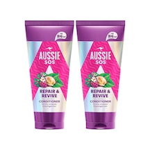Sos Repair & Revive Kuru, Yıpranmış Ve Hasar Görmüş Saçlar İçin Saç Kremi 350ml 2 Paketi Beyaz