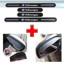 Volkswagen Volt Uyumlu Carbon Kapı Eşiği + Ayna Yağmur Koruyucu (552940407)