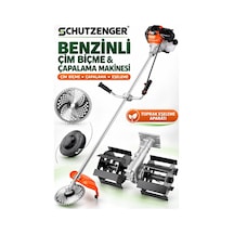 Schutzenger Hp-97 Benzinli Ot Çim Biçme Toprak Eşeleme Çapalama Makinesi 2 Zamanlı Motor Turbo Germany