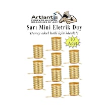 Altı Sarı Mini Duy 10 Adet Deney Duyu Proje İçin Küçük Ampul Yuvası Minyonet Duy Okul Sınıf Elektrik Devre Deney Duyusu