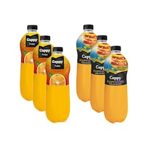 Cappy Pulpy 1 Lt Portakal Ve Karışık 6 Lı Karma Paket