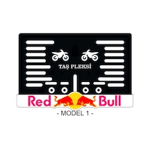 Redbull Motor Plakalık Tüm Motorsiklet Modellerine Uyumlu 3d Lux Pleksi Parlak Plakalık