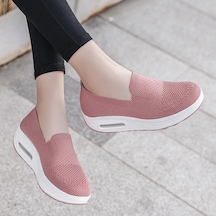 Kahverengi Tenis Kadın Ortopedik Ayakkabı Vulkanize Ayakkabı Kadın İçin Örgü Nefes Platformu Slip-on Kadın Loafer Zapatillas De Mujer