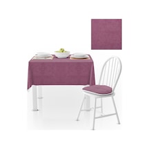 Gül Kurusu Düz Renk Petek Dokuma Masa Örtüsü 140x180