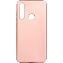 Kilifone - Xiaomi Uyumlu Redmi Note 8 - Kılıf Mat Renkli Esnek Premier Silikon Kapak - Rose Gold