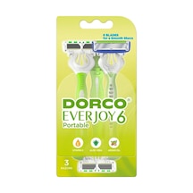 Dorco Everjoy6 6 Bıçaklı Tıraş Bıçağı 3'lü Paket - 3 Adet Tarı