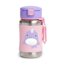 Skip Hop Zoo Pipetli Paslanmaz Çelik Suluk 350 Ml Narwhal Çok Renkli