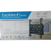 Botech 22"-32" 55-82 cm Lcd Led Tv Sabit Duvar Askı Aparatı Tv As