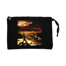 Nightwish Wishmaster Siyah Clutch Astarlı Cüzdan / El Çantası Siyah