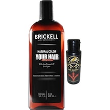 Brickell 237 Ml Erkeklere Saçsakal Beyazlıkgiderici Şampuan + Caraboa Büyütücügeciktiricisertleştirici 60ml