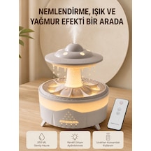 Ufo Yağmur Efektli Hava Nemlendirici 350 Ml Rgb Işıklı Uzaktan Kumandalı Çok Renkli