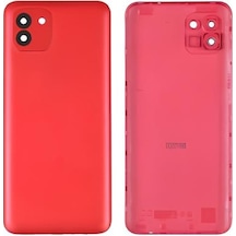 Samsung Galaxy Uyumlu A03 - Sm-a035 Full Kasa Arka Kapak Takım Kırmızı