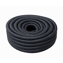 Has Light Pvc Kaplı İzoleli Çelik Spiral Boru 21 Mm 50 Metre Siyah