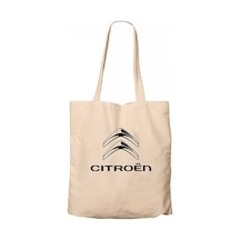 Citroen Logo Krem Kanvas Bez Çanta Krem