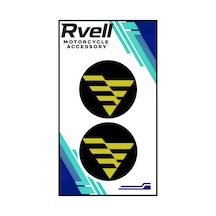Rvell Voge Uyumlu İkili Damla Sticker 5x5 08 1.Resim