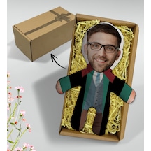 Bk Gift  Kutusunda Kişiye Özel Fotoğraflı Erkek Avukat Tasarımlı Bebek Yastık, Arkadaşa , Sevgiliye , Doğum Günü si