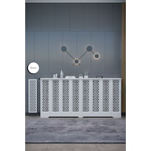 Bodrum Model Beyaz Renk 156 CM Petek Kaplama Dresuar Çok Renkli