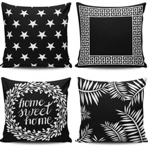 Kırlent Dünyası Modern Etnik Desenli 4Lü Kombin Kırlent Kılıfı (458128686)