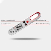 Siyah Mutfak Barbekü İçin Uzun Prob Hızlı Doğru Dijital Termometre Ekran Et