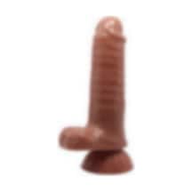Morgece Yeni Nesil Çift Katmanlı 18,5 Cm Realistik Dildo Penis