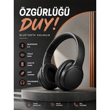 Kulak Üstü Bluetooth Kulaklık Ayarlanabiilir Uzun Pil Ömrü Kablosuz 5.0 Bluetooth -