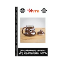 Özel Üretim Eğlence Objesi Sıra Dışı Ürün Kahve Molası Poo Kaka Emoji Kupa Bardak 300ml 400ml 3d Çok Renkli