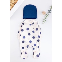 Babymod Gezegen Figürlü Şapkalı Erkek Bebek Tulum Takım 001