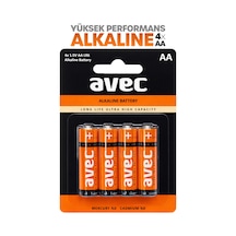 Avec 4lü Aa Lr6 Alkaline Kalın Kalem Pil Alkalin Saat Pili Alkali Pil 1.5v
