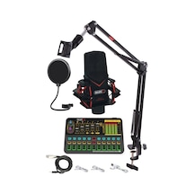 Midex Gmx-1 Platinium Set Condenser Mikrofon Ses Kartı Canlı Yayın Paketi