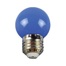 10 Adet 1w E27 Mavi Led Gece Lambası Ampulü Knl380