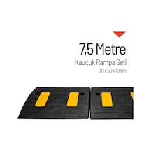 Kauçuk Rampa, Otopark Rampası, Kaldırım Rampası 30 X 50 X 10 Cm 7,5 Metre-3917
