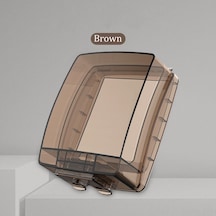 Moveevo Ip55 Su Geçirmez Priz Kutusu - Şeffaf Banyo Ve Tuvalet Koruyucu - Yapışkanlı 86 Tip