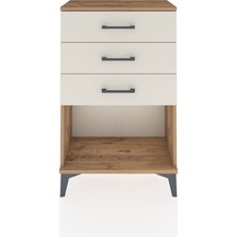 Arges Komodin 3 Çekmeceli 60x30x96 Çam-aytaşı Atlas Çam