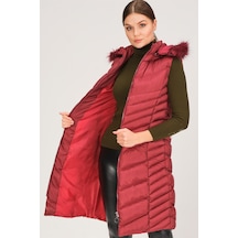 Z6725 Dewberry Bayan Yelek-bordo Bordo