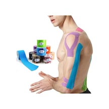Vzn Turkuaz Renk Premium Band Kinesio Band Sporcu Bandı 5cmx5m