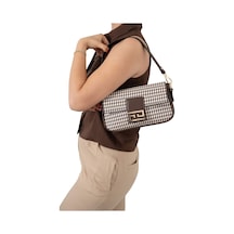 Çapraz Çanta Kadın Silver Polo 1179-47405 Sılver Polo Çapraz Bayan Çantası M191 Kahve Sarı-mat Kahve Kahve Sarı-mat Kahve