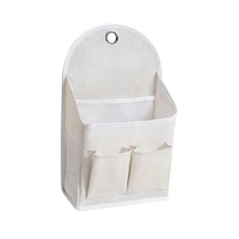 Duvar Takılı Su Geçirmez Organizer - Oxford Kumaş, Makyaj, Mücevher Ve Küçük Eşyalar İçin Depolama Çanta Beyaz Beyaz