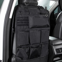Xuweiwei Black Backseat Araç Organizatörü 8 Cep Düzenli Seyahat Aksesuarı Siyah