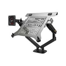 North Bayou Nb A5/c-l Amortisörlü 17"-27" Monitör Tutucu Ve 10"-17" Laptop Standı 2026 Yeni Tasarım
