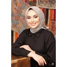 Bambu Kraş Eşarp Tesettür Giyim, Hafif, Rahat, Şık, Yüksek Kalite, Hijab, Scarf, Shawl Taş Rengi