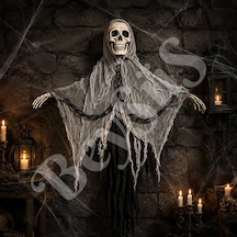 Beysüs Cadılar Bayramı Halloween Işıklı Sesli İskelet Tavan Süsü