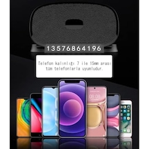 Cr10 3in1 Araç Torpido Üstü Telefon Tutucu Güneş Işığı Korumalı Yüzey Numaratör 360 Döner Yapışkan Taban 1