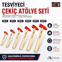 Tesviye Çekici 6'lı Atölye Seti Dövme Çelik Profesyonel Çekiç