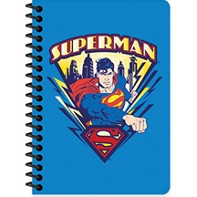 Superman A6 80 Yaprak Çizgili Spiralli Bloknot Diğer