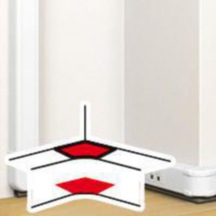 075622 50x105 Mm Kaidesiz Montaj Gulot İçin Değişken İç Köşe